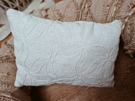 Kissen CANVAS Blumen beige