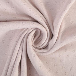 Knitted cotton jersey dusky pink