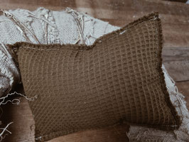 Cushion WAFFLE PIQUE chocolate brown