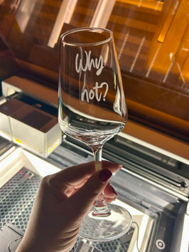 Graviertes Wein- oder Sektglas