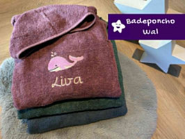 Badeponcho Wal rosa