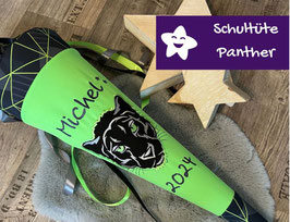 Schultüte mit Namen Panther schwarz grün zu Step by Step dark cat chiko