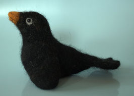 Fingerpuppe Amsel