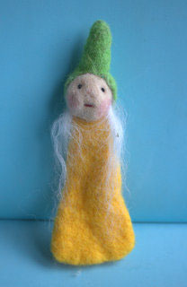 Zwergenmädchen 2 Fingerpuppe