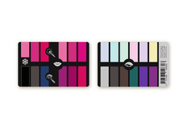 Make-up Karten-Farbpass Winter