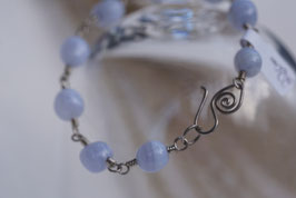 Chalcedon, blau