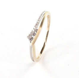 Neuhoff | Ring | Gelbgold+Weißgold | 585/- Gold | Brillant | 50-70933-1252