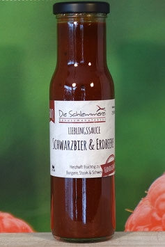 BBQ-Lieblingssauce "SCHWARZBIER & ERDBEERE" 250ml