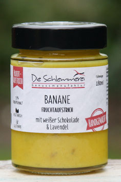 BANANE mit weißer Schokolade & Lavendel Fruchtaufstrich 180ml