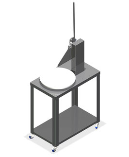 Käseschneidemaschine Ø350mm mit Untergestell