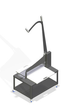Käseblockteiler mit Untergestell - Schneidplattengröße 600x600