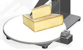 Käseschneidemaschine Ø700mm mit Stückgewichtsanzeige
