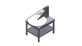 Käseschneidemaschine Ø600mm mit Untergestell