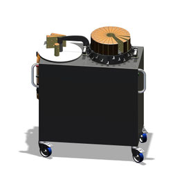 Elektromotorische Käseschneidemaschine mit Messerrahmen