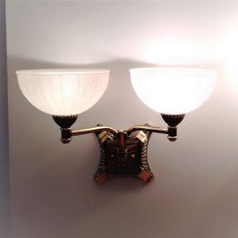 APLIQUE PARED 2L CUERO 323-1886/2/C