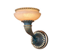 APLIQUE HERITAGE ALABASTER TORCH 387-18645/0