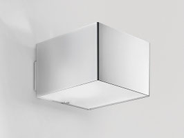 APLIQUE PARED DOMINO INOX CUBE 368-P1037/11