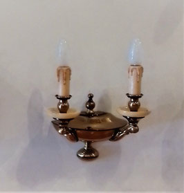 APLIQUE PARED CANDLE 2 BRAZOS PAT. INGLESA 323-1817/2/P.I.