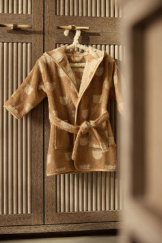 Jollein Baby Badjas Badstof Biscuit - Teddy Bear