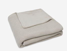 Jollein Deken Ledikant 100x150cm Basic Knit - Nougat/Fleece