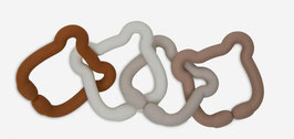 Jollein Speelgoed Ringen Siliconen - Teddy Bear