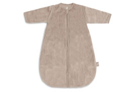 Jollein Newborn Slaapzak met Afritsbare Mouw - Rond - Velvet - Milky Coffee