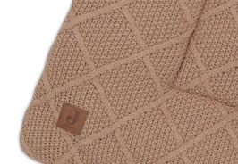 Jollein Boxkleed 75x95cm Check Knit - Biscuit