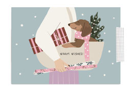 Postkarte - Christmas Shopping