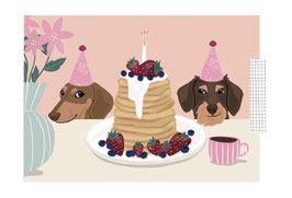 Postkarte - Birthday Brunch