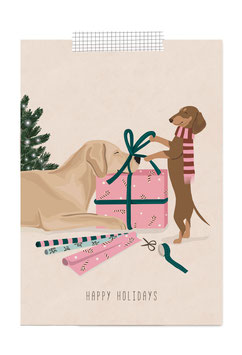 Postkarte - Night before Christmas