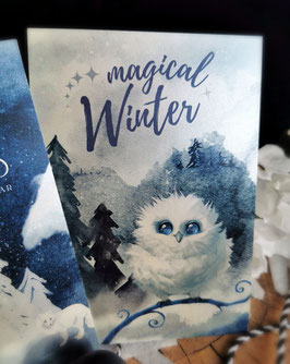 Postkarte Snowy Owl