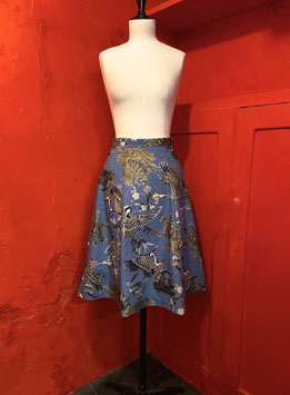 Jupe évasée bleue