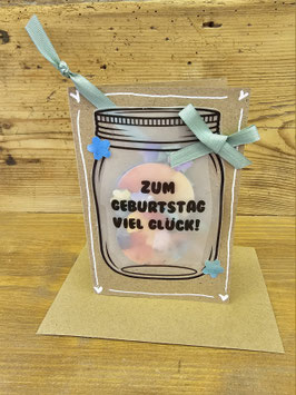 Karte mit Girlande, 09