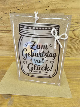 Karte mit Girlande, 06