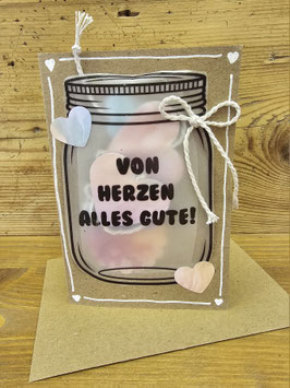 Karte mit Girlande, 013