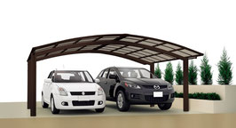 Design Doppel-Carport PORTOFORTE Typ 80M