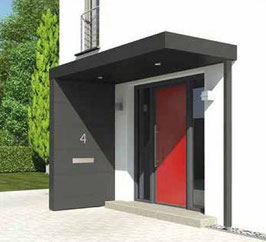 VL 300.125 Design Stahl-Vordach L-Style