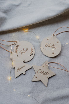 Gepersonaliseerde kerstbal 8cm
