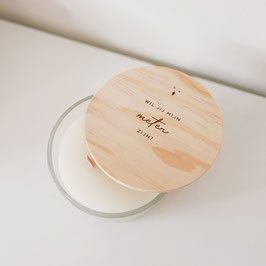 Luxe geurkaars met gravering - boodschap