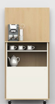 Kaffeebar BreakTime mit 1 Tür, rollbar