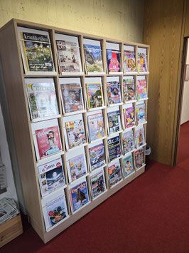 Schrank mit 30 Zeitschriftenklappen