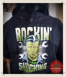 Worker Shirt schwarz "Rockin' Shocking" Herren - XL
