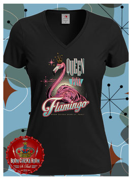 T Shirt "Pink Flamingo" Design Nano Barbero