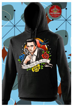 Hoodie schwarz "Man in Black Tattoo"