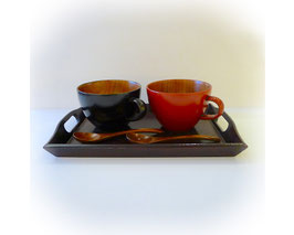 Japanse lakwerk kommen set