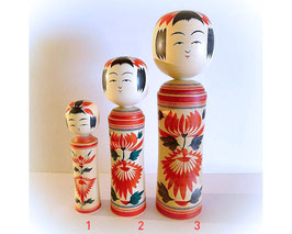 Japanse Kokeshi pop 3 (er zijn drie verschillende groottes en prijzen)