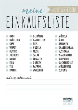 NICE TO HAVE – Block "Einkaufsliste"