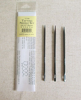 TT80『TATTING NEEDLE SET ”EBONY”(3,3.5,4㎜)』　LASIS