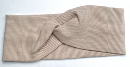 Stirnband uni beige
