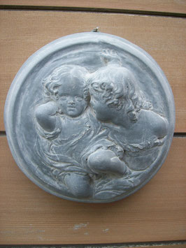 plaque murale avec scène d'ange